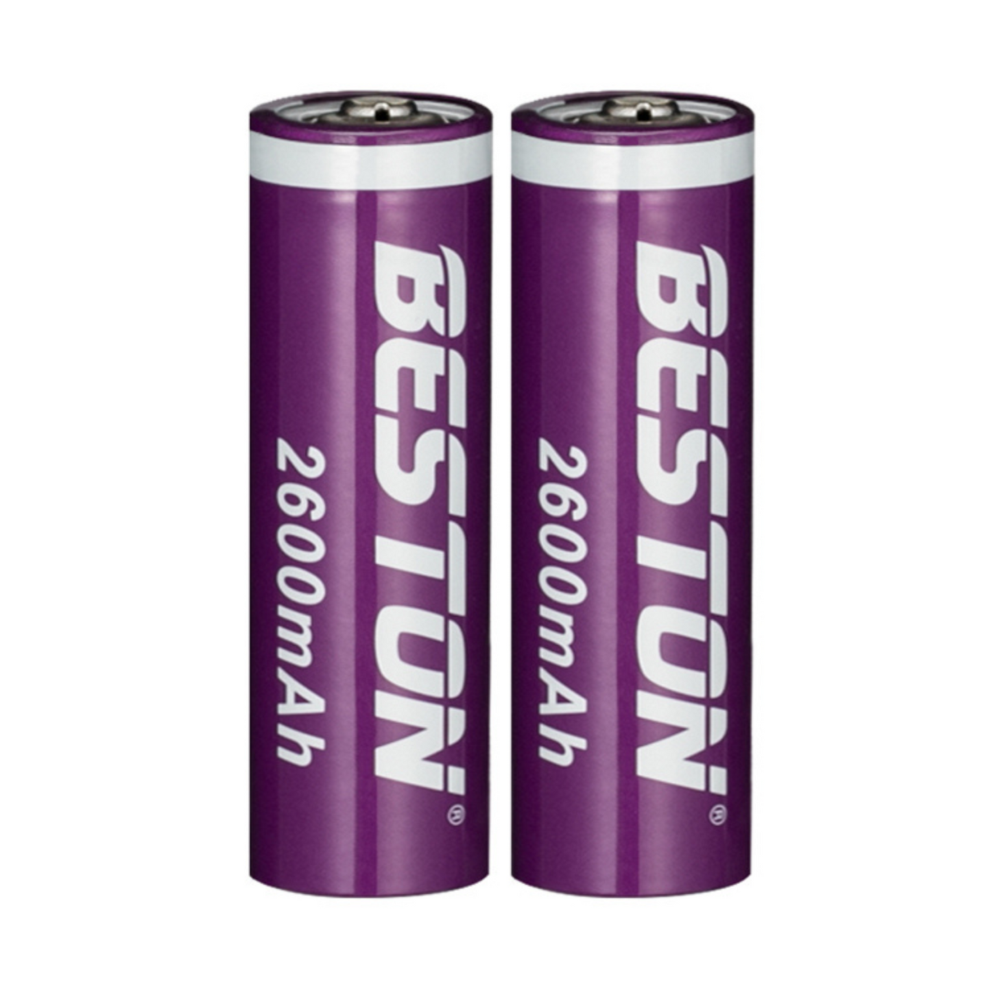 Beston 18650 3.7V 2600mAh Rechargeable Li-Ion Batteries (2 Pack)