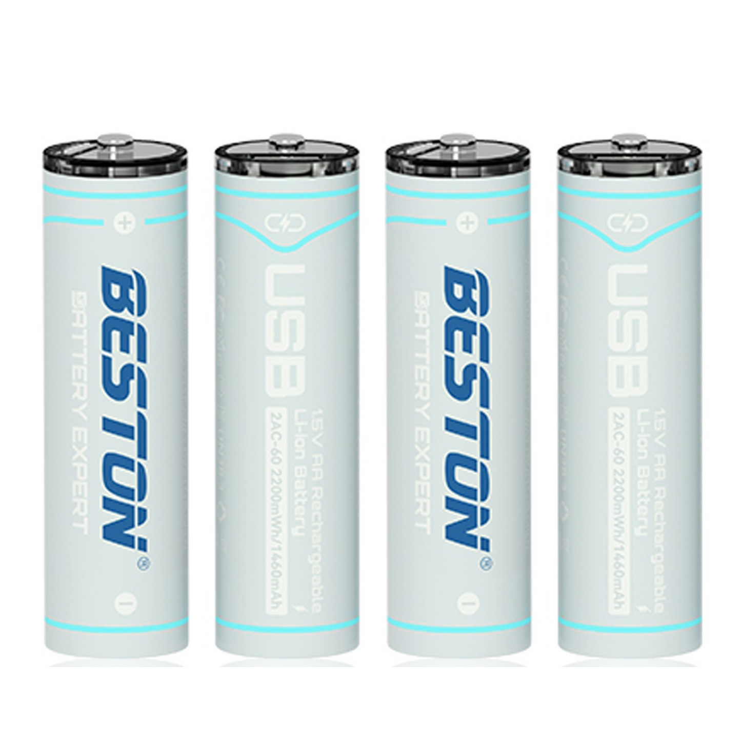 Beston Lithium AA 1460mAh 1.5V USB-C Rechargeable