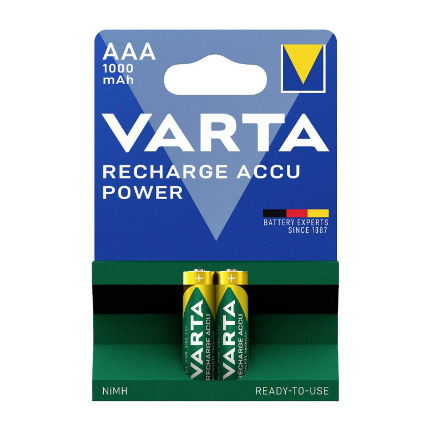 Varta Rechargeable AAA 1000mAh 2 Pack