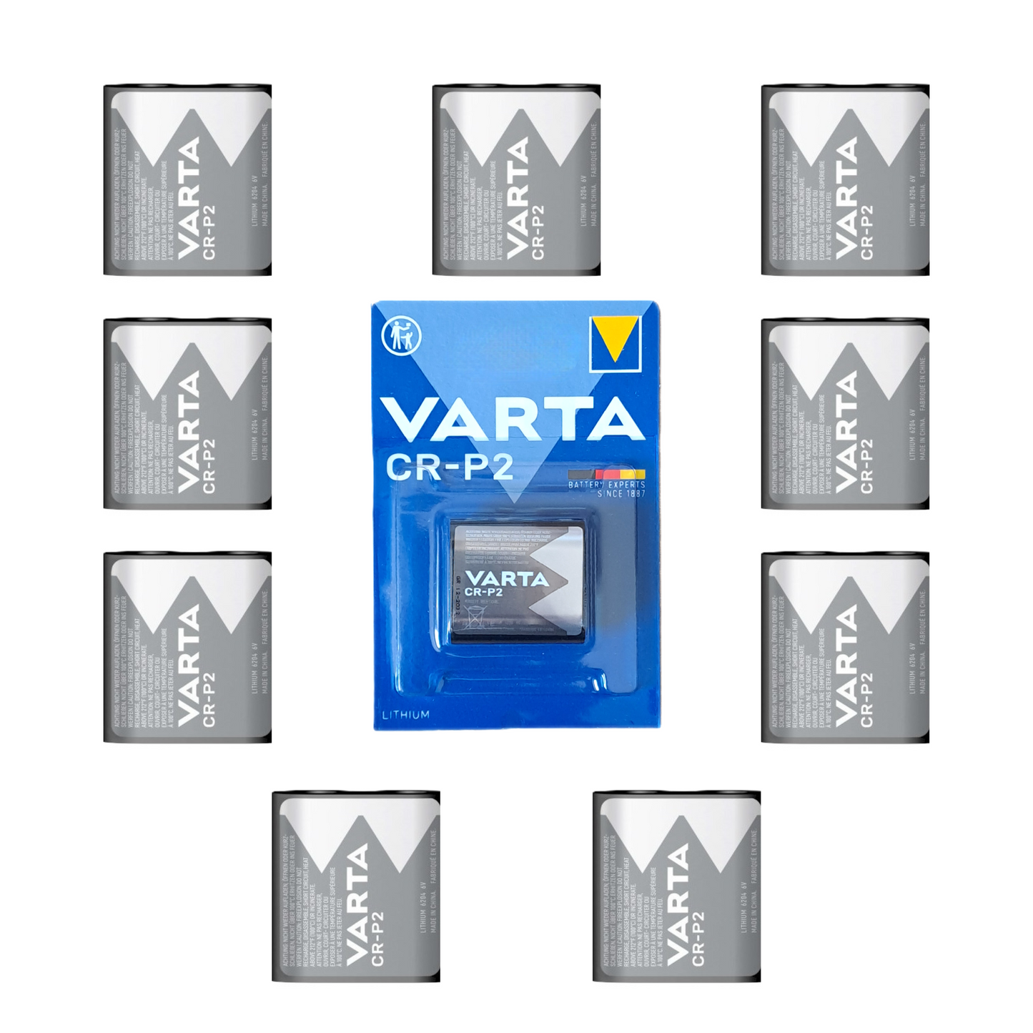 Varta CR-P2 Lithium Photo Battery - 10 Pack