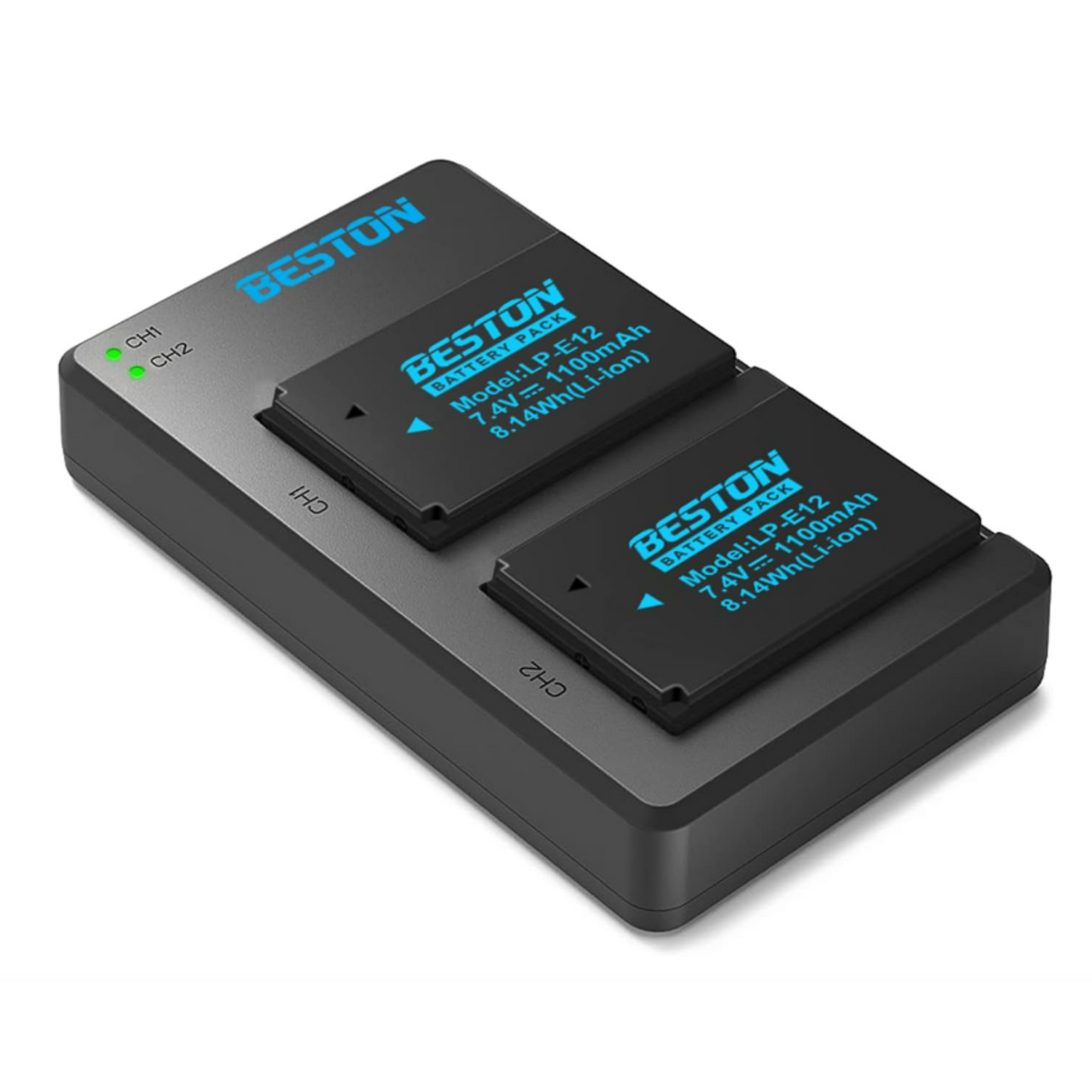 Canon LP-E12 USB Twin Charger and 2 Battery Kit by Beston